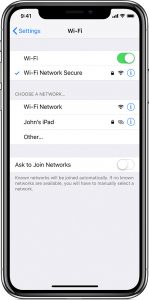 Connect to the internet via WI-Fi