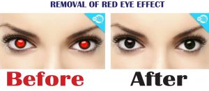 red eye effect removal