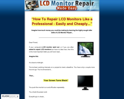 LCD Monitor Repair Made Easy – How To Repair LCD MOnitors